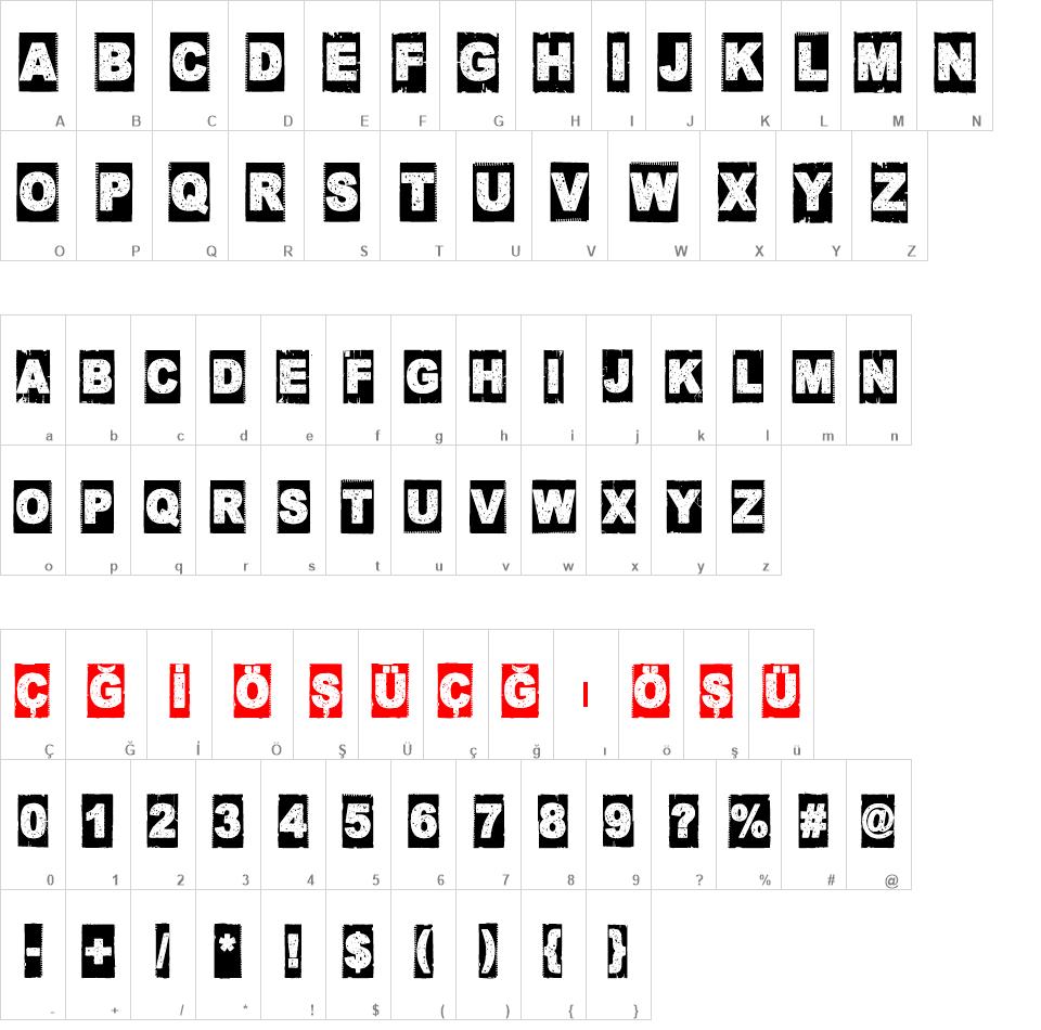 Corner Dark Font Family font